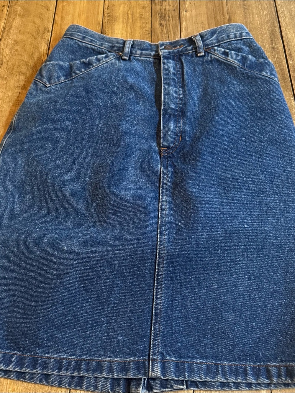 Vintage GAP Denim Skirt Blue Made in USA Size 11/12